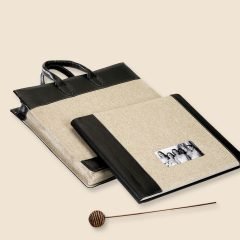 Minimalistic Fabric Leather Album 01