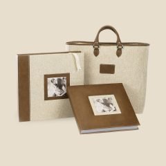 Rustic Fabric Leather Album 01