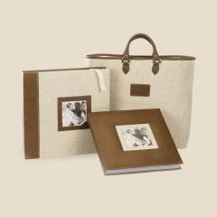 Rustic Fabric Leather Album 01