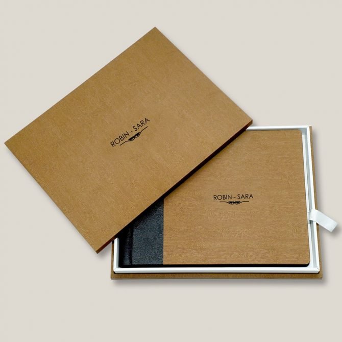 Wood Finish Leather Album 01